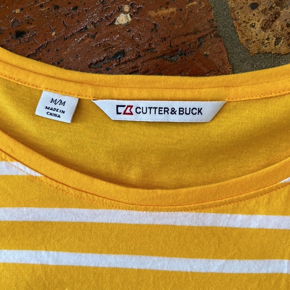 Cutter & Buck USM striped jersey top szM - Picture 3 of 6